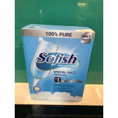 Hộp Viên Rửa Bát Sofish 50 Viên - Muối 1kg & Nước Làm Bóng 500ml - Dùng Cho Máy Rửa Bát Bosch, Hafele, Fagor, Teka