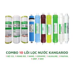 Bộ 10 Lõi Lọc Nước KANGAROO Chính Hãng - Thay Thế Cho Máy Lọc KG10A3, Lọc Sạch Nước, Nâng Cao Chất Lượng Uống