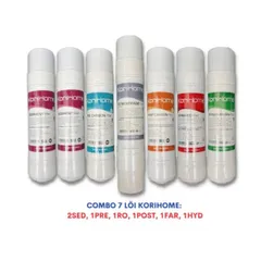 Bộ 7 Lõi Lọc Nước KORIHOME Chính Hãng - Lọc Sạch Vi Khuẩn, Thay Thế Cho Máy Lọc Nước WPK-906, 903, 908, 928 - Made in Korea