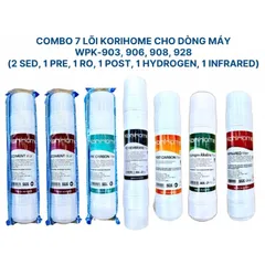 Bộ 7 Lõi Lọc Nước KORIHOME Chính Hãng - Lọc Sạch Vi Khuẩn, Thay Thế Cho Máy Lọc Nước WPK-906, 903, 908, 928 - Made in Korea