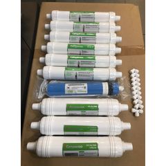 Bộ 10 Lõi Lọc Đúc Kangaroo Chính Hãng - Thay Thế Cho Máy KG100HK, KG10A4 - Lõi RO, FIR+, Nano Carbon, Kháng Khuẩn