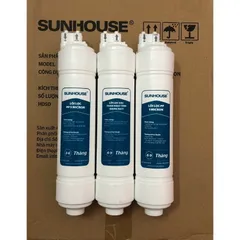 Bộ 3 Lõi Đúc 123 Sunhouse - Lõi Lọc Nước Chính Hãng Cho Máy SHA76214CK-S, SHA76215CK, Đảm Bảo An Toàn Nước Uống
