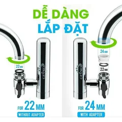 [KM] Máy lọc nước tại vòi Geyser Euro M – Made in Russia - Công nghệ Aragon 4 in 1 - Bảo hành : 2 năm chính hãng