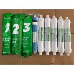 Bộ 9 Lõi Lọc KANGAROO Chính Hãng - Lõi 123 Extra, Màng RO 1812-50G và Bộ 5 Lõi Chức Năng cho Máy Hydro
