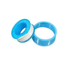 Băng Keo Non TOMBO 9082 - Chất Liệu PTFE, Chống Rò Rỉ, Dùng Quấn Ống Nước và Ống Nhựa - 10 Mét, Màu Trắng, Vỏ Xanh Dương