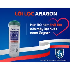 Lõi lọc nước Aragon Bio số 2 cho máy Geyser Ecotar 4 - Hàng chính hãng nhập khẩu LB Nga, hiệu quả lọc vi khuẩn và kim loại nặng.