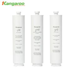 Bộ 3 Lõi Lọc Đúc 123 KANGAROO Chính Hãng - Thay Thế Cho Máy Ion Kiềm KG100HU - Loại Bỏ Tạp Chất Hiệu Quả