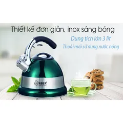 Ấm từ đun nước ARBER AB03NB  chất liệu inox 304 cao cấp, có thể sử dụng được trên bếp từ, bếp gas