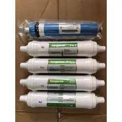 Bộ 5 Lõi Lọc Đúc Kangaroo Chính Hãng - Thay Thế Model KG100ES1 - Lọc Nước Sạch, An Toàn Cho Gia Đình