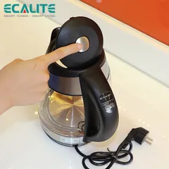 Ấm Đun Siêu Tốc Thủy Tinh Ecalite EK-G1812 (1.8L) - 5 Mức Nhiệt Độ, Đèn LED, Tự Ngắt An Toàn - Hàng Chính Hãng