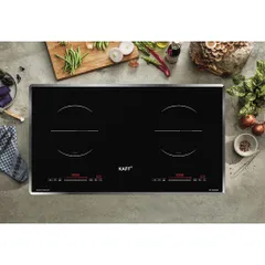 Bếp 2 Từ KAFF KF-SD300II - Hàng Chính Hãng, Công Nghệ IGBT Siemens, Mặt Kính Crystal Siêu Bền, Tiết Kiệm Điện Năng 40%