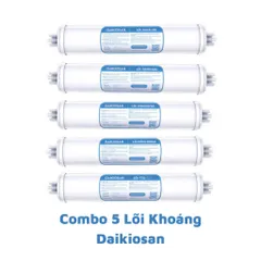 Bộ 5 Lõi Lọc Chức Năng Daikiosan Chính Hãng - Tích Hợp Khoáng Chất, Chất Điện Giải, Lõi Alkaline và Nano Bạc cho Máy Lọc Nước RO