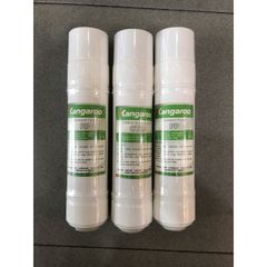 Bộ 3 Lõi Lọc Nước 123 Kangaroo - 2 Lõi Sediment và 1 Lõi CTO Chính Hãng - Thay Thế Máy Nóng Lạnh KG 61A3, KG 62A3
