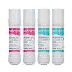 Bộ 4 Lõi Lọc Nước Korihome Chính Hãng - 2 Lõi Sediment và 2 Lõi Pre Carbon - Giải Pháp Lọc Nước Sạch Từ Hàn Quốc