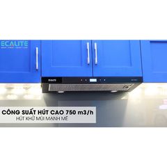 Máy Hút Mùi Âm Tủ Ecalite EH-AT90LCD - Điều Khiển Cảm Ứng, 90cm, Khử Mùi Hiệu Quả, Thiết Kế Sang Trọng, Bảo Hành 3 Năm