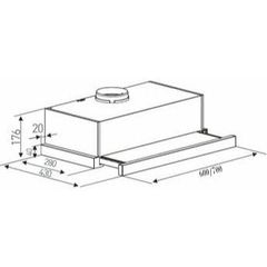 Máy hút mùi Arber AB-600KA 600mm - Chính Hãng, Độ Ồn Thấp, Công Suất 750m3/h, Lọc Mỡ 3 Lớp, Khử Mùi Than Hoạt Tính