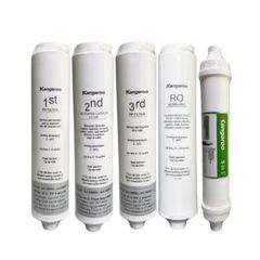 Lõi Lọc Đúc Kangaroo 1,2,3,4,5 - Bộ Lõi Thay Thế Cho Máy Lọc Nước Ion Kiềm KG100HU, KG100HU+ Chính Hãng