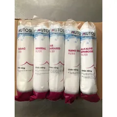 Bộ Lõi Lọc Nước MUTOSI Chính Hãng - Combo 5 Món Cung Cấp Khoáng Chất, Tạo Vị Ngon, Loại Bỏ Tạp Chất và Vi Khuẩn