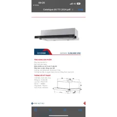 Máy Hút Mùi CANZY CZ-C516B 60cm - Máy Hút Âm Tủ Inox Trắng Kính Đen, Đèn LED Tiết Kiệm, Công Suất 750m3/h, Bảo Hành 3 Năm