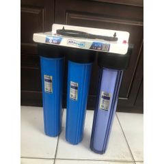 Bộ 3 Cốc Lọc Nước Đầu Nguồn 20 inch - Lọc Tổng Sinh Hoạt, Loại Bỏ Cặn Bẩn, Rỉ Sét, Bùn Đất, Dụng Cụ Uống Nước Sạch Cho Gia Đình