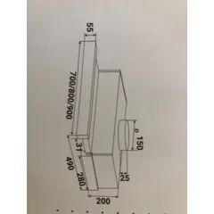 Máy hút mùi âm tủ Kaff KF-TL800 ST |Kích thước 80cm |Phím bấm cảm ứng 3 tốc độ | Bảo hành chính hãng 36 tháng|