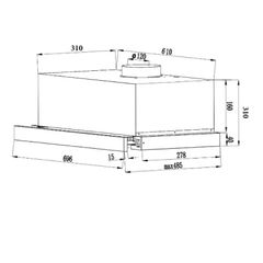 Máy Hút Mùi LATINO LT-700ET 70cm - Công Suất 750 m3/h, Thiết Kế Hiện Đại, Điều Khiển Cảm Ứng, Bảo Hành Chính Hãng