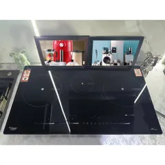 Bếp Điện Từ CANZY CZ-856HN - 3 Vùng Nấu Cảm Ứng, Công Nghệ Inverter Tiết Kiệm Điện, Hàng Chính Hãng, Thiết Kế Sang Trọng