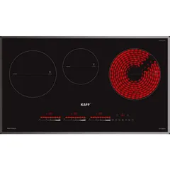 Bếp Điện Từ Kết Hợp KAFF KF-IG3001IH - Bếp Từ 2 Vùng Nấu + 1 Bếp Điện, Công Nghệ Tiết Kiệm Điện Inverter, Hàng Chính Hãng Malaysia