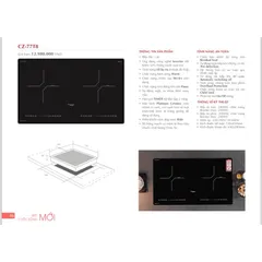Bếp từ đôi CANZY CZ 54M / CZ-77T8- Hàng Chính Hãng - Tích hợp công nghệ hiện đại Smart Inverter siêu tiết kiệm điện năng
