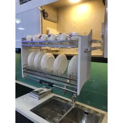 Giá Bát Di Động Ecalite Thông Minh - Chất Liệu Inox 304 Cao Cấp, Thiết Kế Nâng Hạ Tiện Lợi, Chống Han Gỉ, Bảo Hành 3 Năm