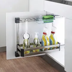 Kệ đựng chai lọ tẩy rửa  Ecalite EL-NG10 - Chất liệu inox 304 cao cấp - Dễ dàng bỏ đồ chất tẩy rửa gọn hàng