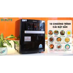 Nồi Chiên Không Dầu Ecalite EL-AF15 - Dung Tích 15L, Công Nghệ Rapid Air, An Toàn Cho Gia Đình, 10 Chương Trình Nấu, Bảo Hành 1 Năm