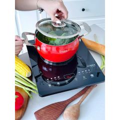 Bếp Từ Đơn Nổi Arber AB301A - Mặt Kính Chịu Nhiệt, Hẹn Giờ, An Toàn Cho Gia Đình - Hàng Chính Hãng