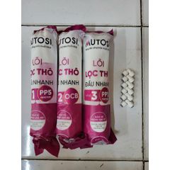 Lõi Lọc Nước Mutosi 1,2,3 - Loại Đúc Chính Hãng Thay Thế MP-370U, MP-1101, MP-192, MP-390U, MP-350-BKQ, Bảo Vệ Màng Lọc RO