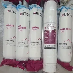 Bộ 9 lõi lọc nước Mutosi MP-290SK - Lõi PP5, CTO, PP1, Màng RO, Lõi Khoáng, Lõi Nanosilver, Lõi Alkaline Hydrogen