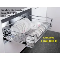 Kệ Chén Bát Đa Năng Eurogold INOX 304 - Tủ Bếp Dưới Chống Han Gỉ, Giúp Ngăn Nắp Gian Bếp Bạn