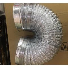 Ống Bạc Thoát Khí Máy Hút Mùi Phi 120/150mm - Ống Dẻo Uốn Linh Hoạt Cho Hệ Thống Thông Gió Nhà Bếp, Phòng Tắm