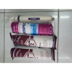 Bộ Lõi Lọc Nước RO Jenpec 1234 - Lõi PP, Lõi Than Hoạt Tính, Màng RO TORAY, Lọc Tạp Chất, Nước Sạch Tuyệt Đối
