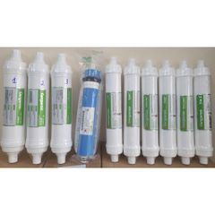Combo 10 Lõi Lọc Nước Kangaroo Hydrogen Chính Hãng - Thay Thế Model KG10A4VTU, Bổ Sung Oxi, Cân Bằng pH, Tạo Điện Giải, Nước Sạch Khỏe
