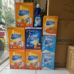 Bộ Combo 3 Sản Phẩm Sofish: Viên Rửa Chén, Nước Làm Bóng & Muối - Dùng Cho Máy Rửa Bát, Sạch Sâu & An Toàn