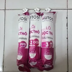 Bộ Lõi 123 Mutosi Chính Hãng - Bộ Lõi Lọc Thô Máy Lọc Nước RO - Lõi PP5, OCB-GAC, PP1 Cho Nước Sạch Nguyên Chất