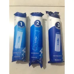 Bộ 3 Lõi Lọc Nước 123 SMAX PRO KAROFI - Hàng Chính Hãng, Tuổi Thọ Cao, Tiết Kiệm Nước cho Máy Lọc RO