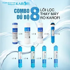 Bộ 8 Lõi Lọc Nước KAROFI 12345678 - Hàng Chính Hãng Thay Thế Máy Lọc RO, Lọc Độc Tố Hiệu Quả, Nước Sạch An Toàn