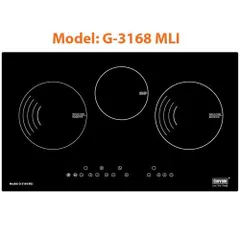 Bếp 3 vùng nấu từ Giovani G-3168 MLI - Linh kiện Siemens Đức lắp ráp Malaysia - BH 3 năm