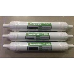 Bộ 3 Lõi Lọc Đúc 123 Kangaroo Chính Hãng - Phụ Kiện Máy Lọc Nước KG100HK, KG100ES - Lọc 10.000 Lít, Thay Thế 6-9 Tháng