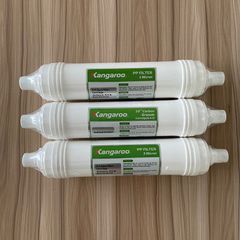 Bộ 3 Lõi Lọc Đúc 123 Kangaroo Chính Hãng - Phụ Kiện Máy Lọc Nước KG100HK, KG100ES - Lọc 10.000 Lít, Thay Thế 6-9 Tháng