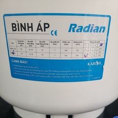 Bình áp nhựa Karofi 10L - Chứa nước lọc RO với van chống nổ, an toàn thực phẩm, thiết kế nhỏ gọn cho gầm bếp