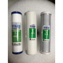 Bộ 3 Lõi Lọc Nước 123 Titako - Thay Thế Bộ Lọc Thô 10inch Chất Lượng Cao, Chống Tạp Chất, Khử Mùi, Chính Hãng