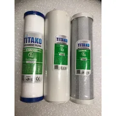 Bộ 3 Lõi Lọc Nước 123 Titako - Thay Thế Bộ Lọc Thô 10inch Chất Lượng Cao, Chống Tạp Chất, Khử Mùi, Chính Hãng