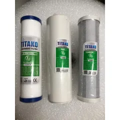 Bộ 3 Lõi Lọc Nước 123 Titako - Thay Thế Bộ Lọc Thô 10inch Chất Lượng Cao, Chống Tạp Chất, Khử Mùi, Chính Hãng